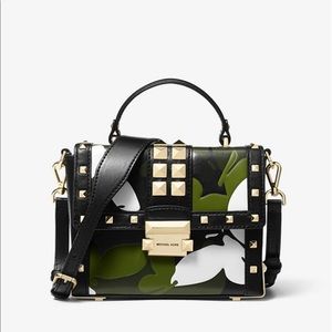 NWT Michael kors Jayne small Butterfly Camo Trunk